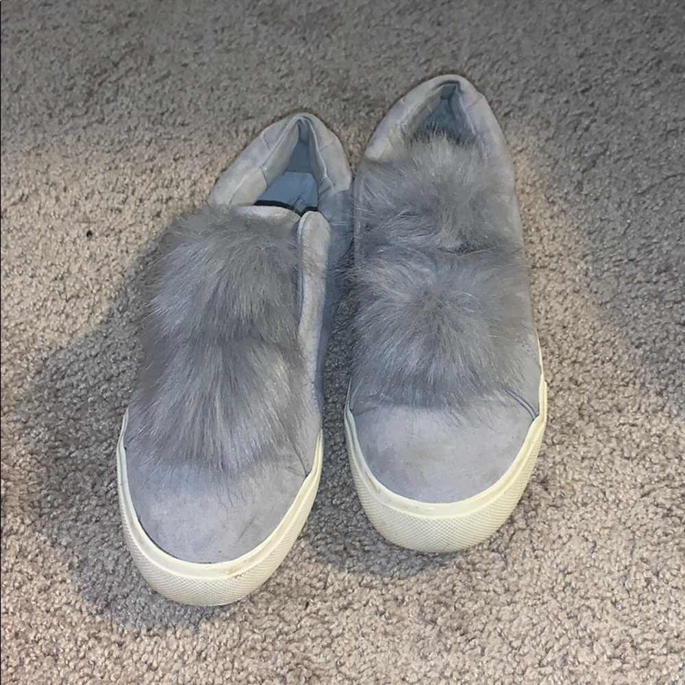 New York and Company Faux Fur Slip On sneakers